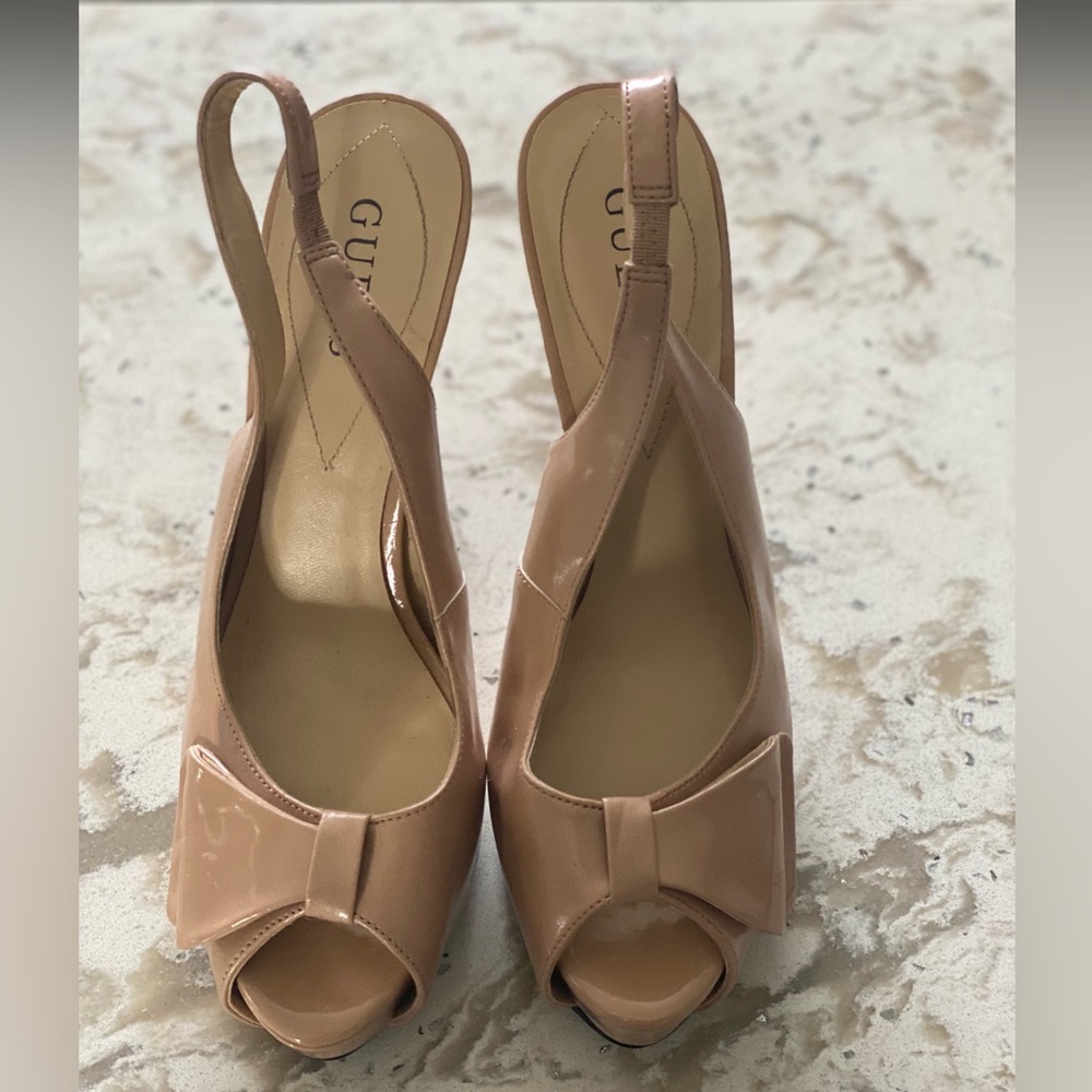 Guess Shoes | Sling back heels | Tan | Size 8